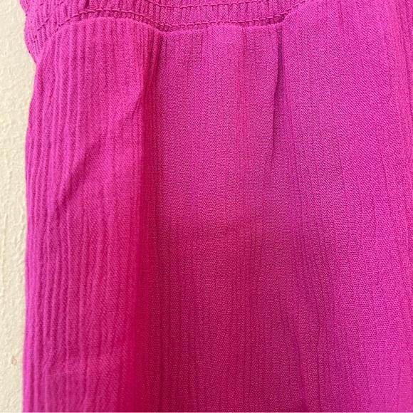 Knox Rose Sleeveless Smocked Pink Dress Sz-Small - Picture 7 of 9